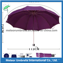 Promotion Gift Rain and Sun Parasol Weather Folding Umbrella